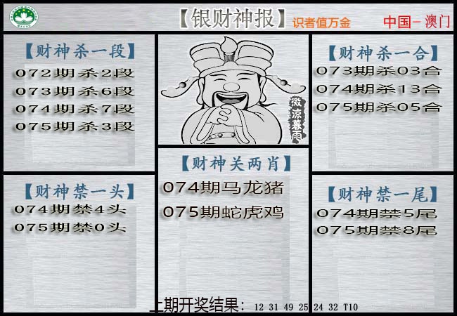 075期银财神[图]